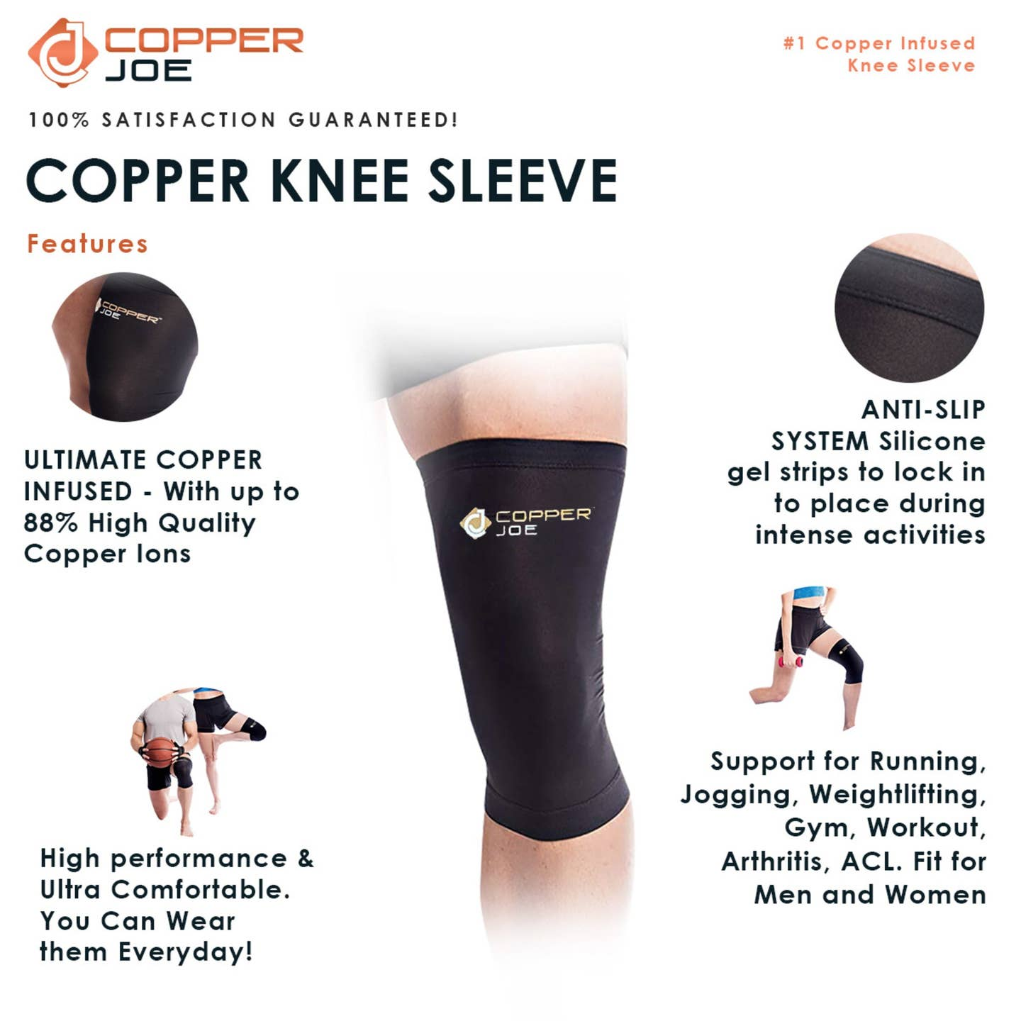 Knee Brace Sleeve Wrap for Knee Pain Relief